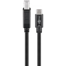 Kabelis spausdintuvui USB C 3.1 (A-B) 1m Goobay